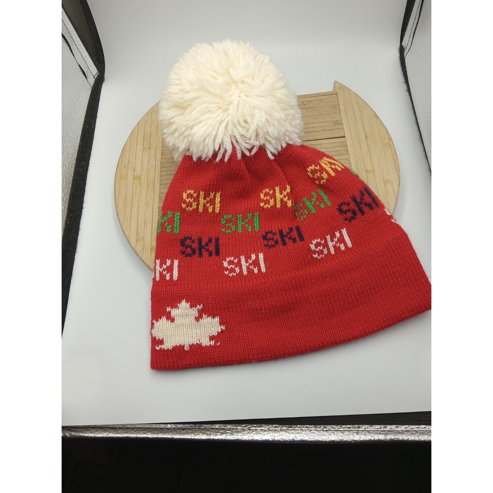 Vintage Canadian Winter Cap, Murray Merkley, 100% Virgin Wool Hat One Size Small - Picture 8 of 16